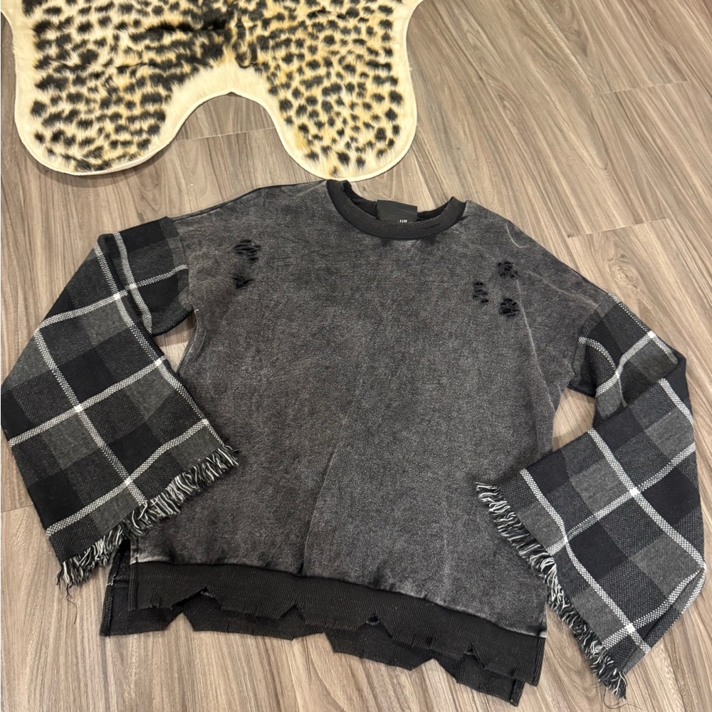 Plaid sweatshirt